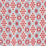 Schumacher Hamilton Ikat Sky And Cherry Fabric 181301