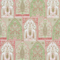 Schumacher Barra Palace Pink & Green Fabric 181312
