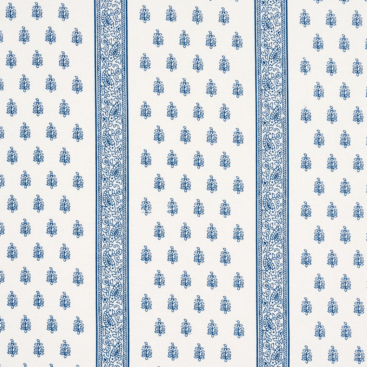 Schumacher Katsura Stripe Delft Fabric Sample 181330