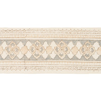 Schumacher Amira Hand Block Printed Tape Sand & Grey Trim 181371