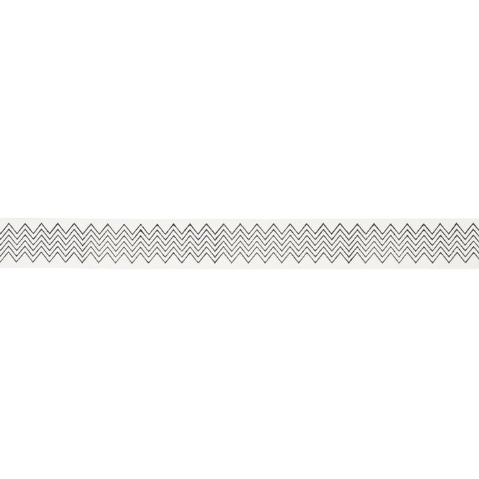 Schumacher Leora Hand Blocked Tape Narrow Charcoal Trim 181381