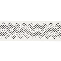 Schumacher Leora Hand Blocked Tape Narrow Charcoal Trim 181381