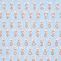Schumacher Mia Tulip Sky & Sand Fabric 181390