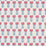 Schumacher Mia Tulip Delft & Crimson Fabric 181392