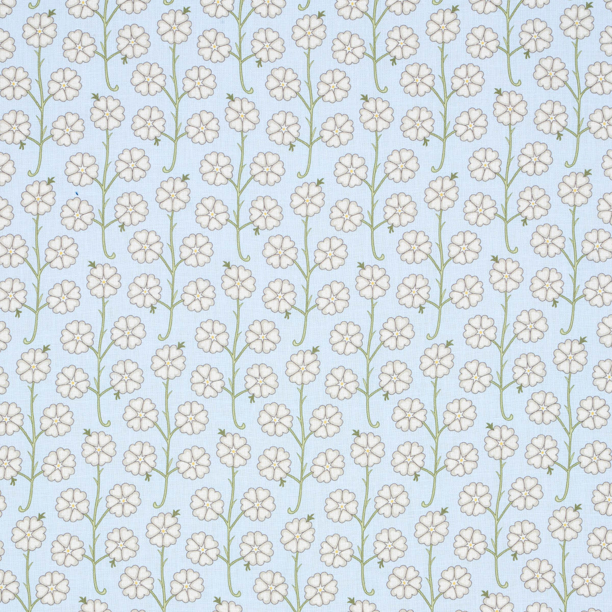 Schumacher Gardenia Egg Blue Fabric 181400