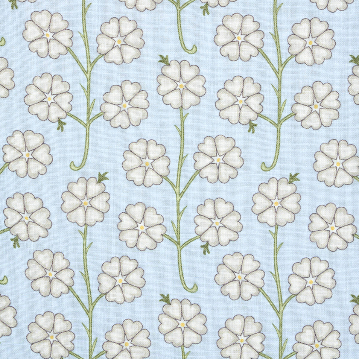 Schumacher Gardenia Egg Blue Fabric 181400