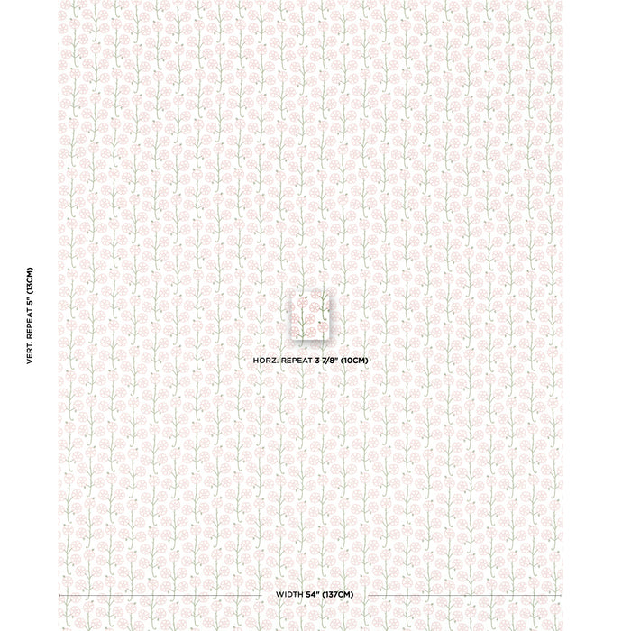 Schumacher Gardenia Rose Fabric Sample 181401