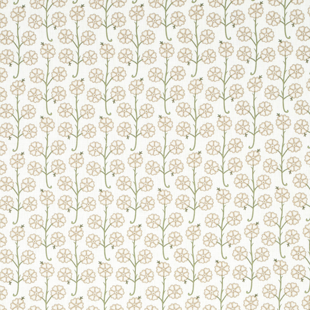 Schumacher Gardenia Flax Fabric 181402