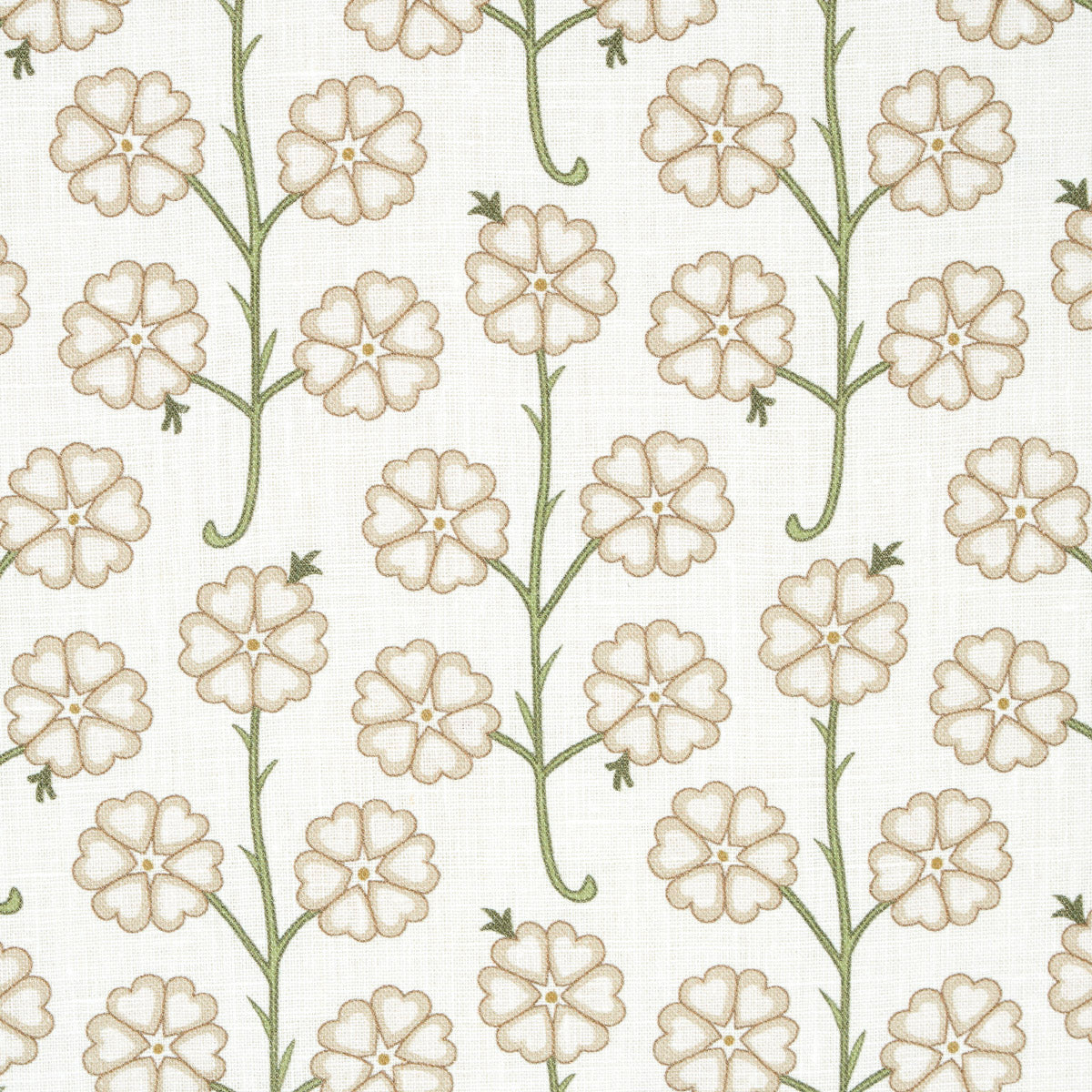 Schumacher Gardenia Flax Fabric 181402