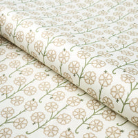 Schumacher Gardenia Flax Fabric 181402