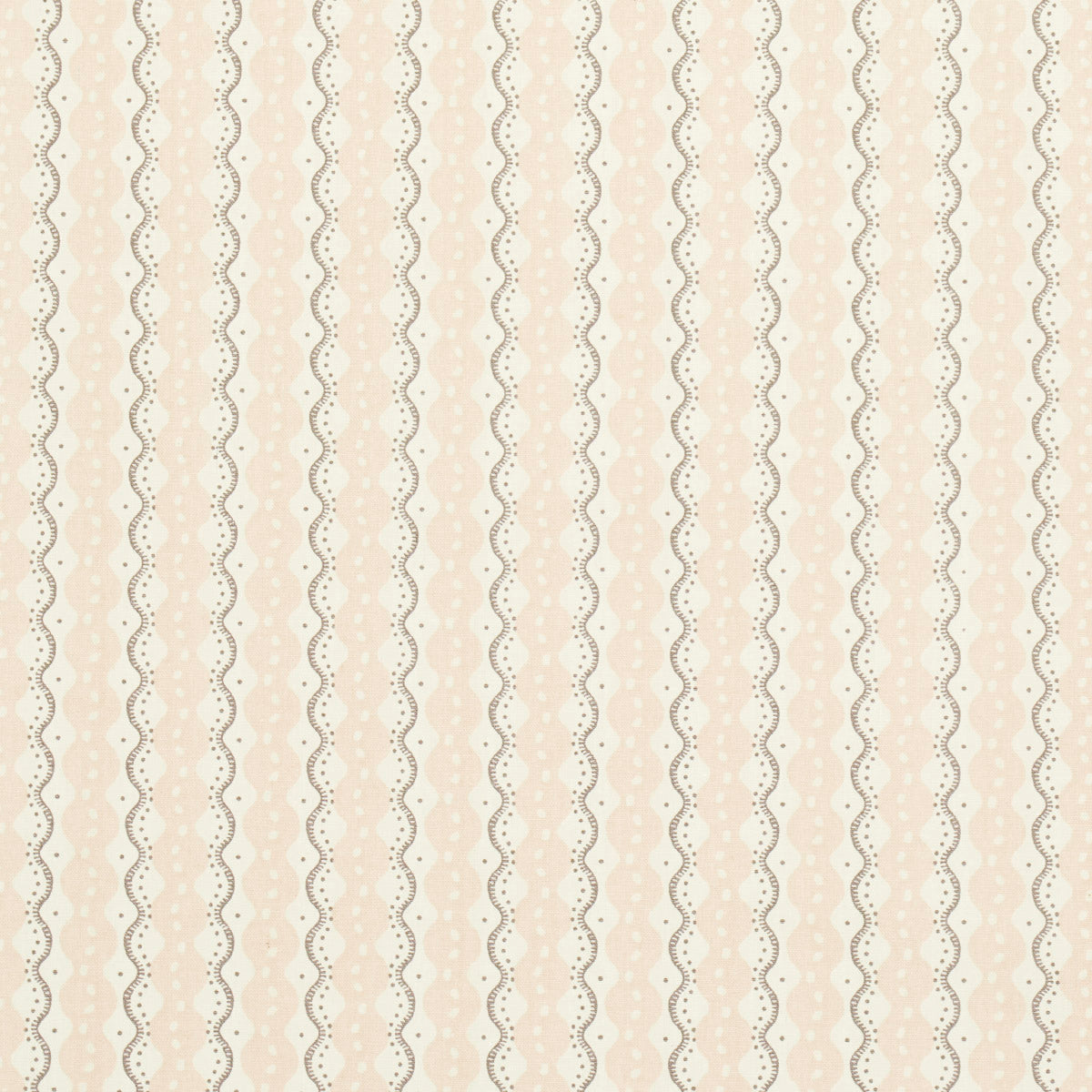Schumacher Centipede Stripe Angel Pink Fabric Sample 181442