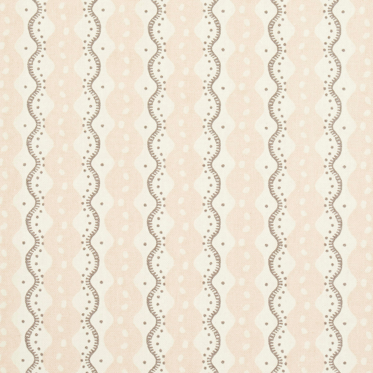 Schumacher Centipede Stripe Angel Pink Fabric Sample 181442