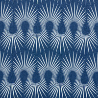 Schumacher Hedgehog Denim White Fabric 181450