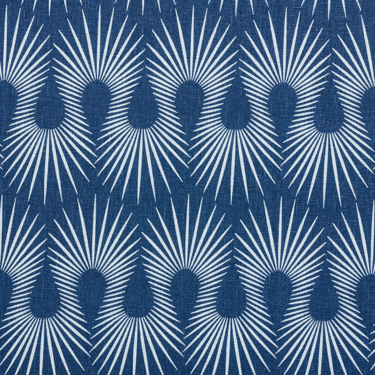 Schumacher Hedgehog Denim White Fabric Sample 181450