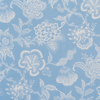 Schumacher Hothouse Flowers Silhouette Bliss Blue Fabric 181481