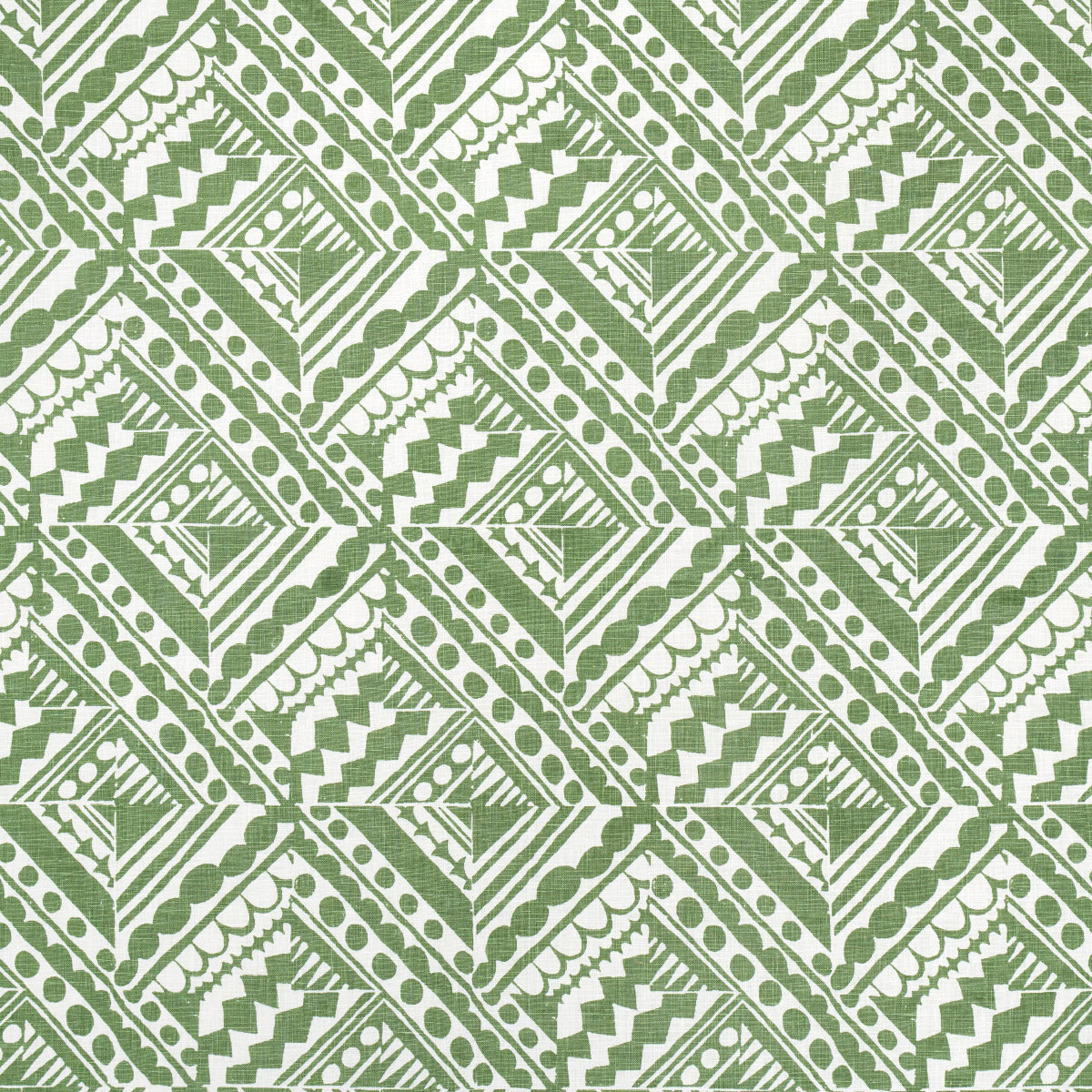 Schumacher Topsy Turvy Green Fabric Sample 181491