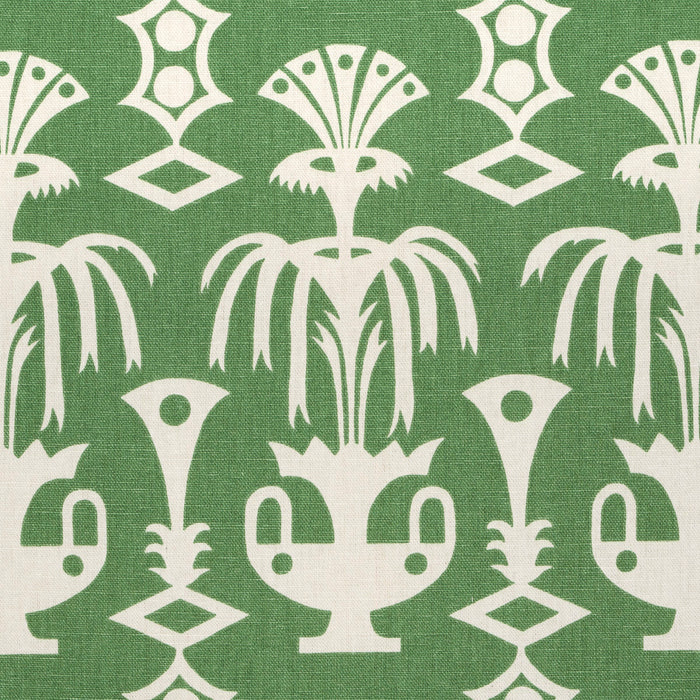 Schumacher Fountain Grass Green Fabric Sample 181500