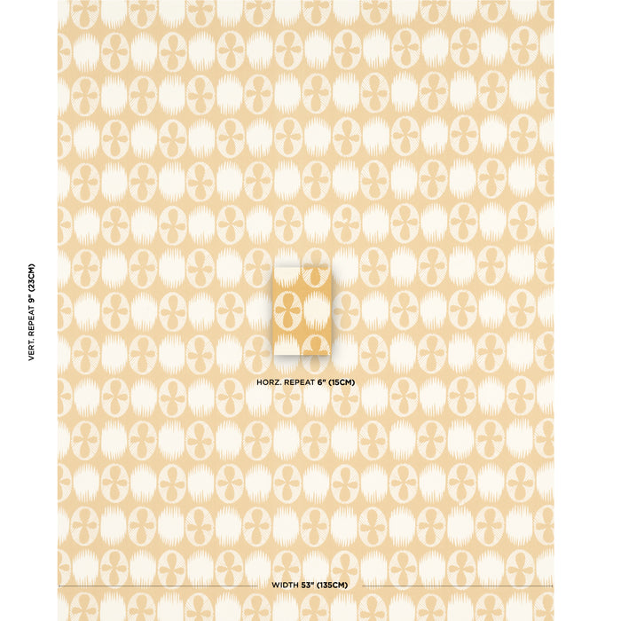 Schumacher Lunaria Ochre Fabric 181512
