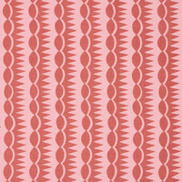 Schumacher Dagger Stripe Red On Pink Fabric 181531