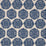 Schumacher Gilded Star Block Print Navy On Natural Fabric Sample 181541