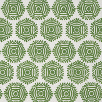 Schumacher Gilded Star Block Print Green Fabric 181542