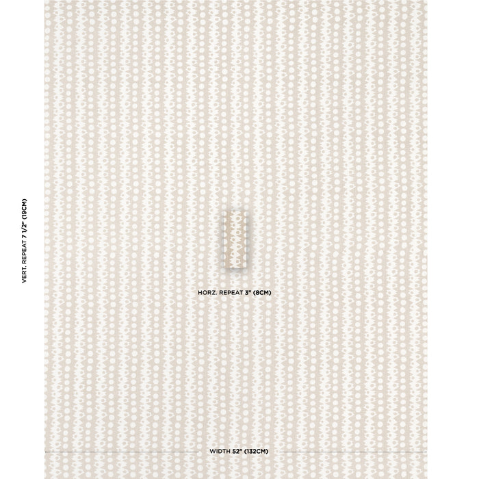 Schumacher Trickledown Natural Fabric 181552
