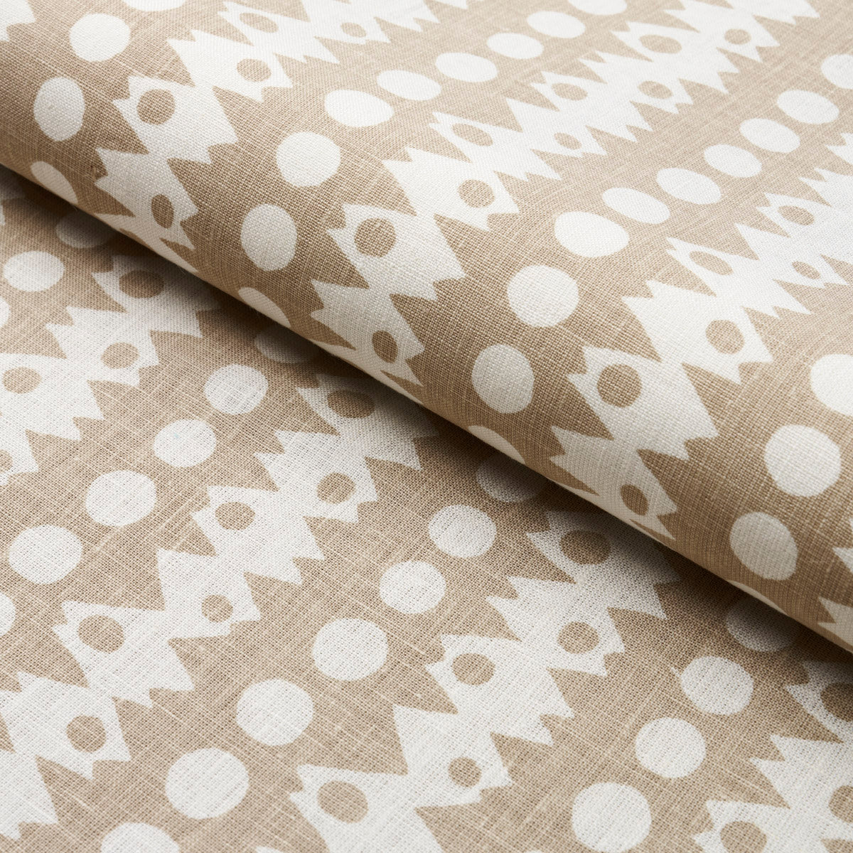 Schumacher Trickledown Natural Fabric 181552
