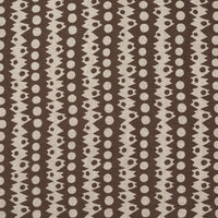 Schumacher Trickledown Brown On Natural Fabric 181553