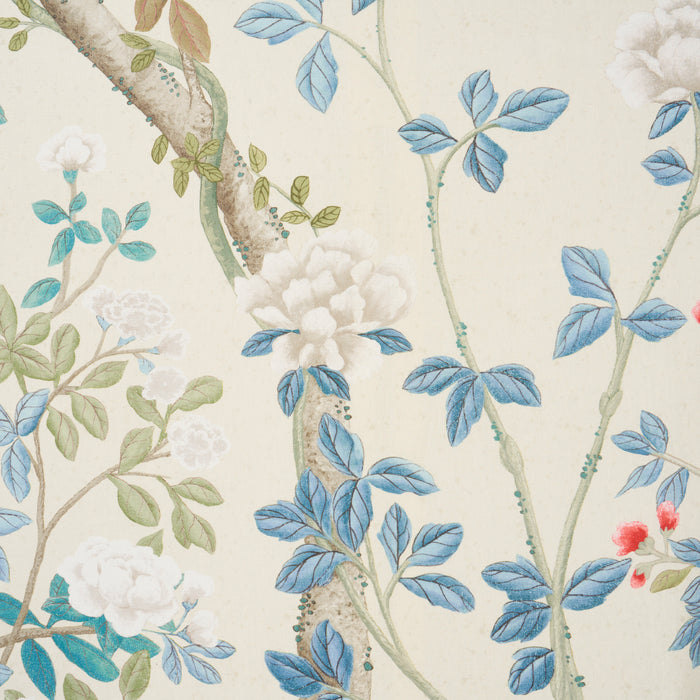 Schumacher Madame De Pompadour Panel Alabaster Fabric Sample 181570