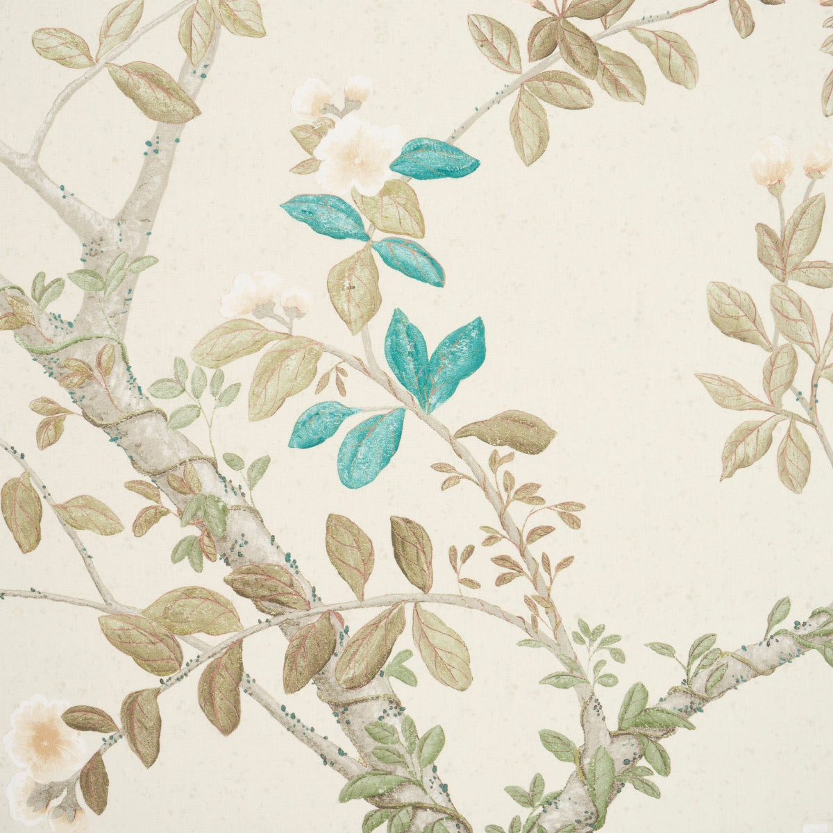 Schumacher Madame De Pompadour Panel Alabaster Fabric Sample 181570