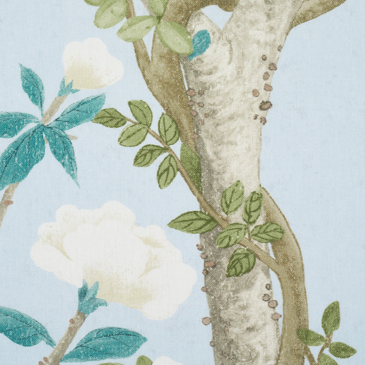 Schumacher Madame De Pompadour Panel Blue Fabric Sample 181572