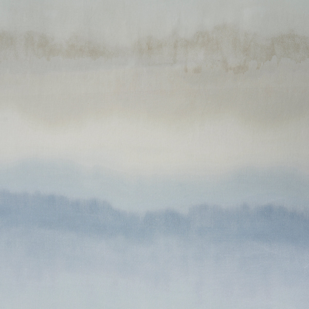 Schumacher Orissa Panel Blue & Natural Fabric Sample 181580