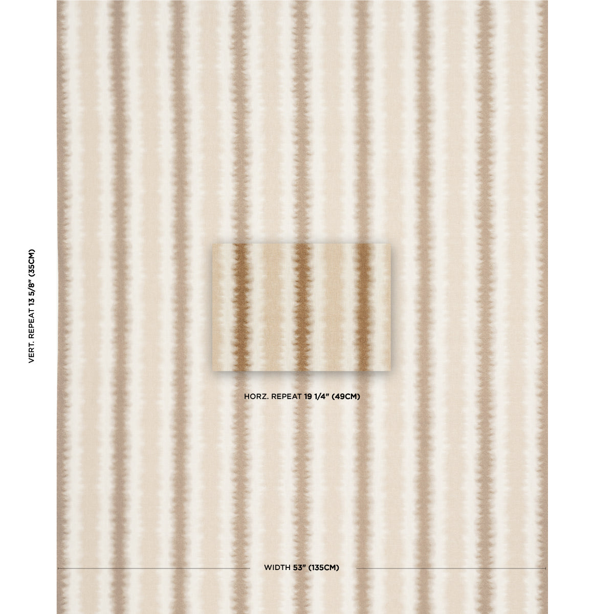 Schumacher Hayes Umber Fabric Sample 181610