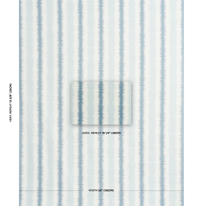 Schumacher Hayes Lagoon Fabric Sample 181612