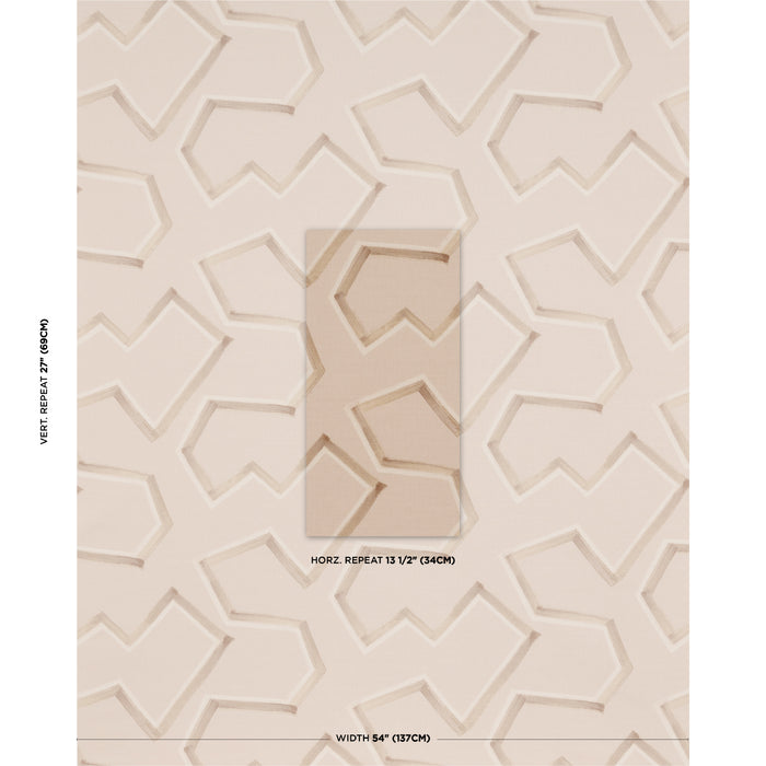Schumacher Enzo Print Sienna Fabric 181630