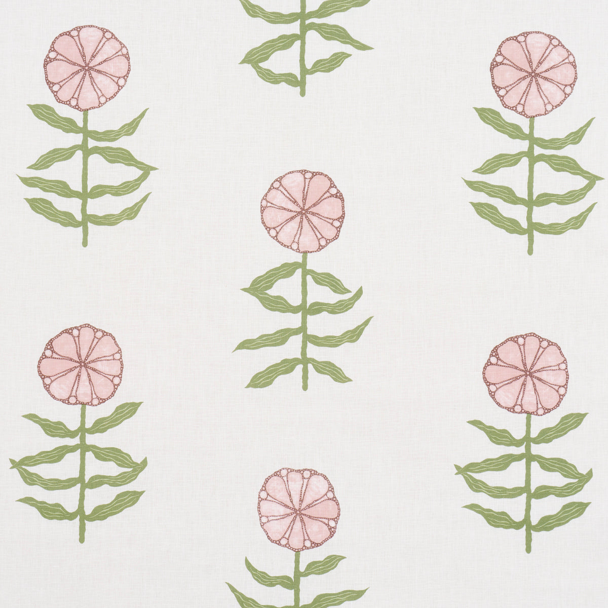 Schumacher Pretty Petals Blush Fabric Sample 181660
