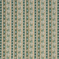 Schumacher Ines Paisley Mineral & Teal Fabric 181751