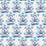 Schumacher Mughal Hand Block Print Sky Indigo Fabric Sample 181781