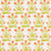 Schumacher Mughal Hand Block Print Peach Sap Green Fabric Sample 181783