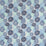 Schumacher Dahlia Hand Block Print Blues Fabric 181800