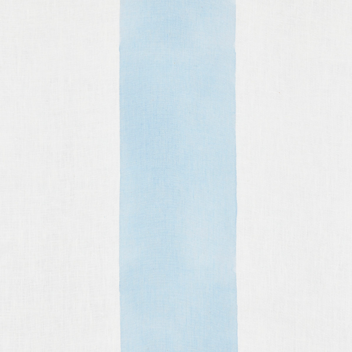 Schumacher Wide Hand Block Stripe Blue Fabric 181810