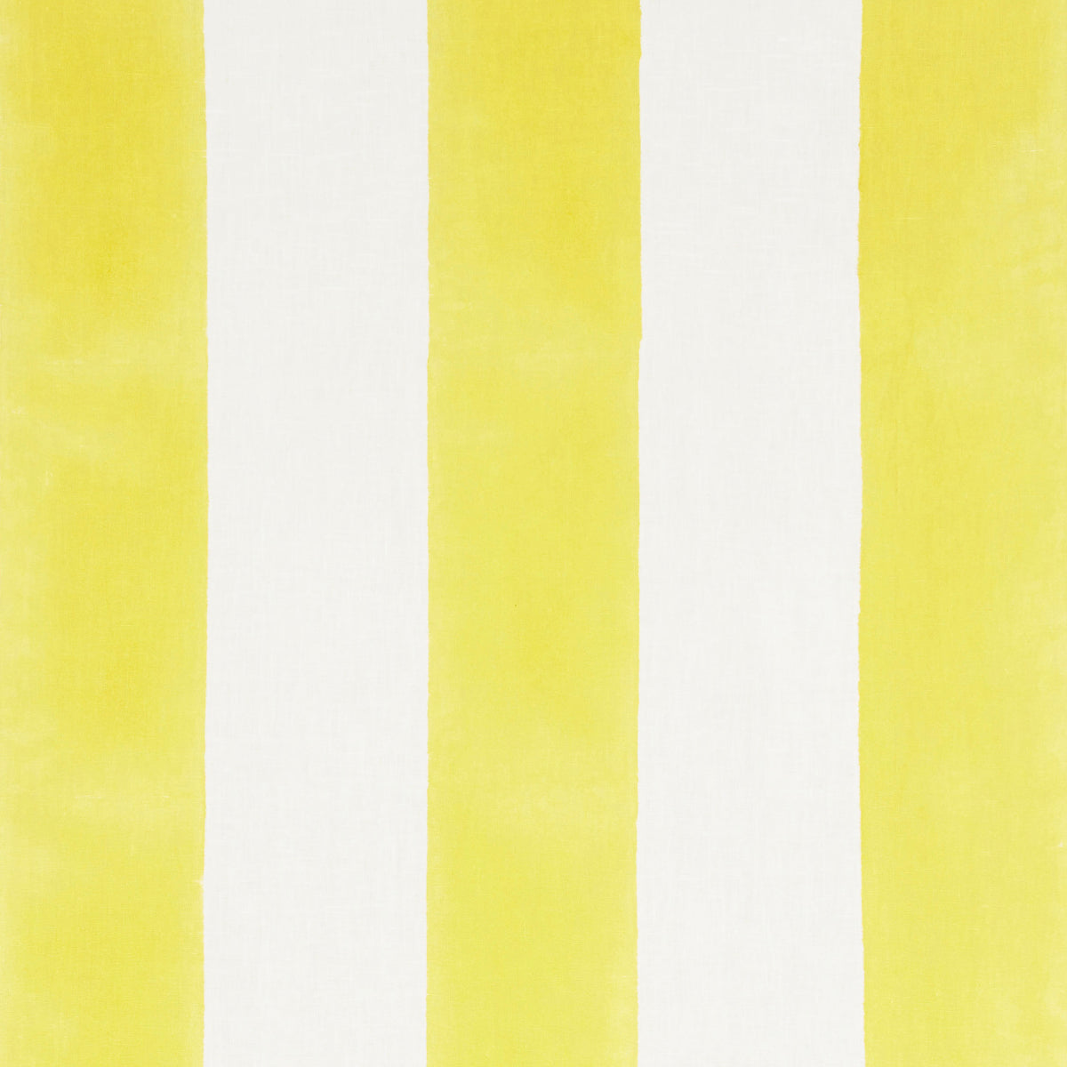 Schumacher Wide Hand Block Stripe Yellow Fabric Sample 181812