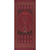 Schumacher Colmery Paisley Panel Rouge Fabric 181822