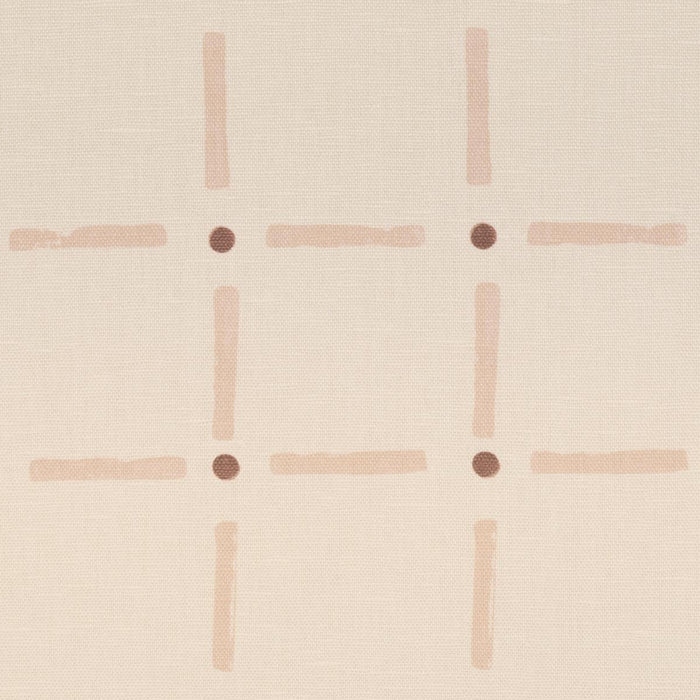 Schumacher Drifting Grid Sky Fabric Sample 181850