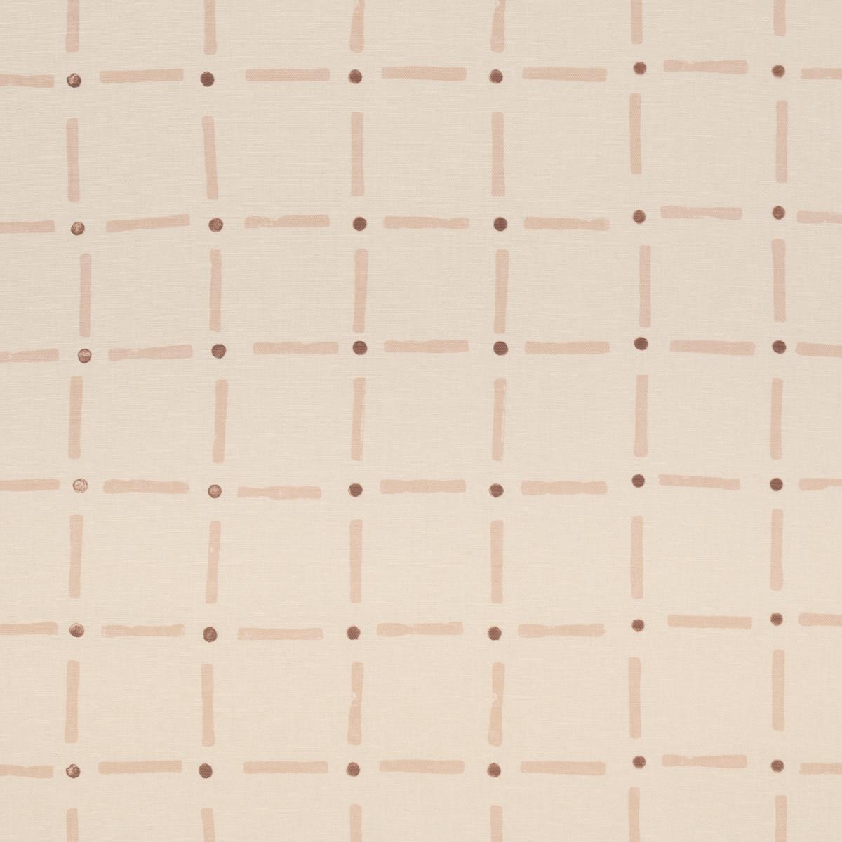 Schumacher Drifting Grid Sky Fabric 181850