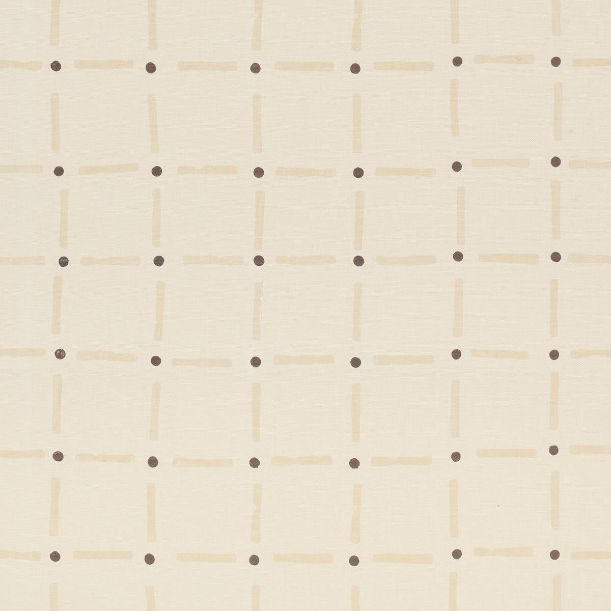 Schumacher Drifting Grid Sky Fabric 181851