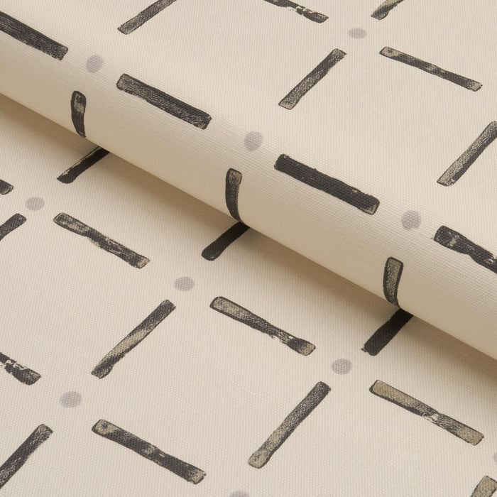 Schumacher Drifting Grid Sage Fabric 181853