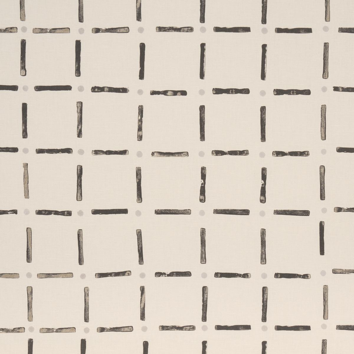 Schumacher Drifting Grid Sage Fabric 181853