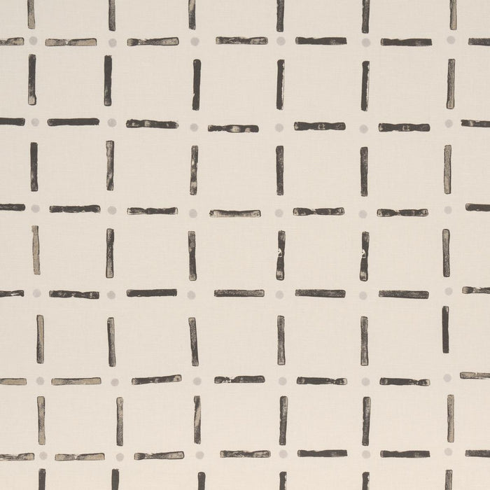 Schumacher Drifting Grid Sage Fabric Sample 181853