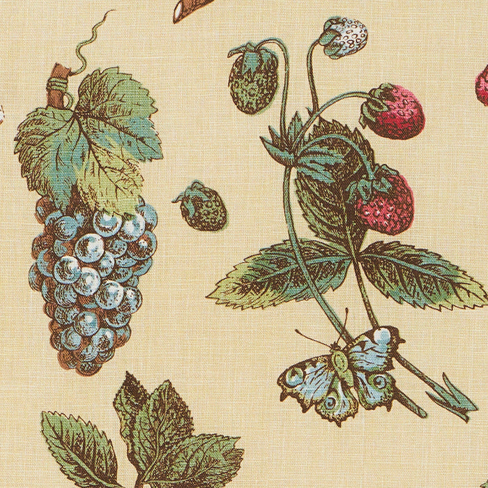 Schumacher Berry Grove Butter Fabric Sample 181892